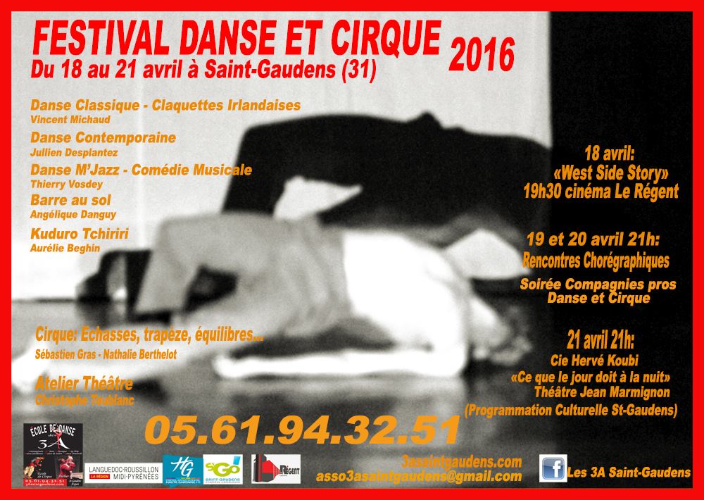 Affiche Festival Danse et Cirque 2016