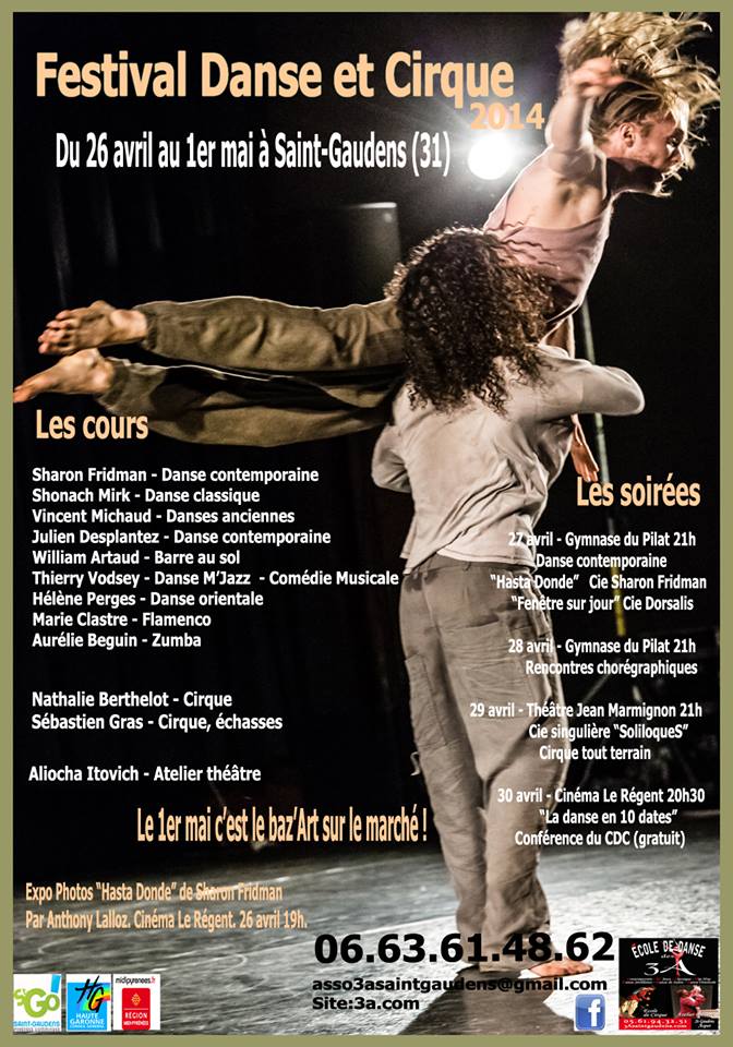 Affiche Festival Danse et Cirque 2014
