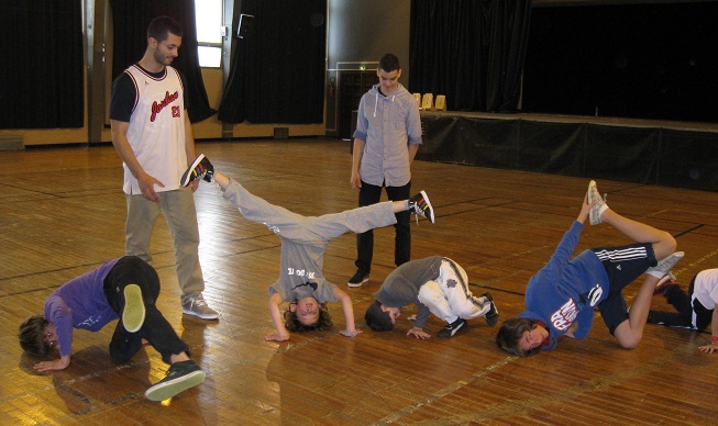 le cours de hip hop avec Salim