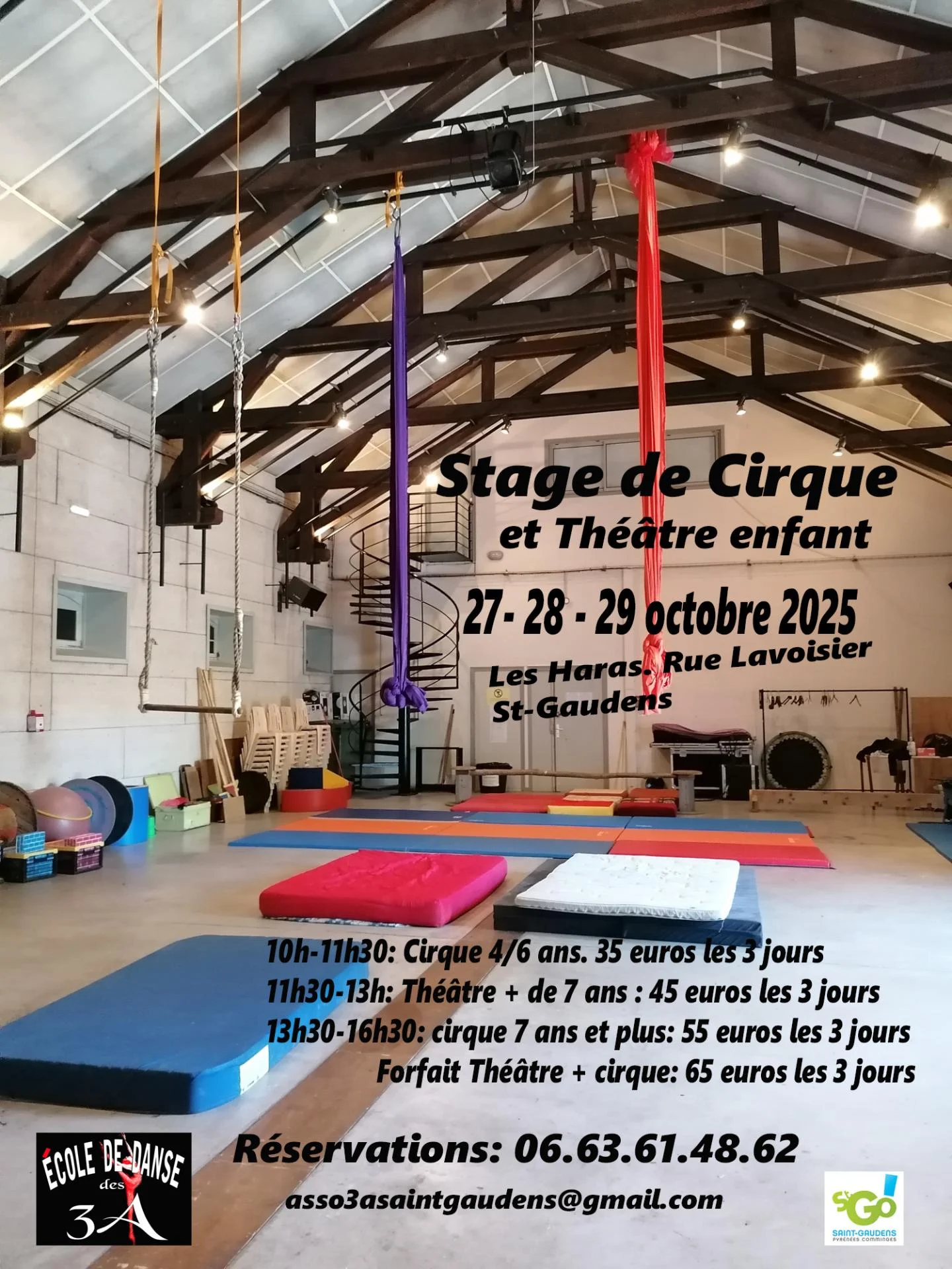 Stage cirque octobre 2026